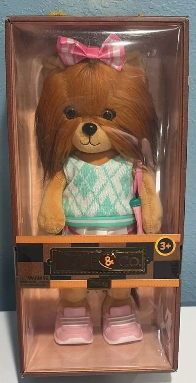 Woof & Co Finley The Poseable Plush Yorkshire Terrier Fashion Doll